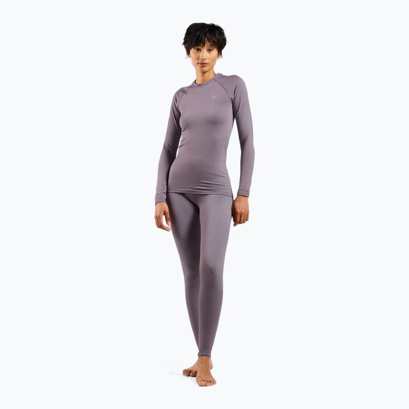 Spodnie termoaktywne damskie ODLO Performance Warm Bl Bottom Long gray ridge 2