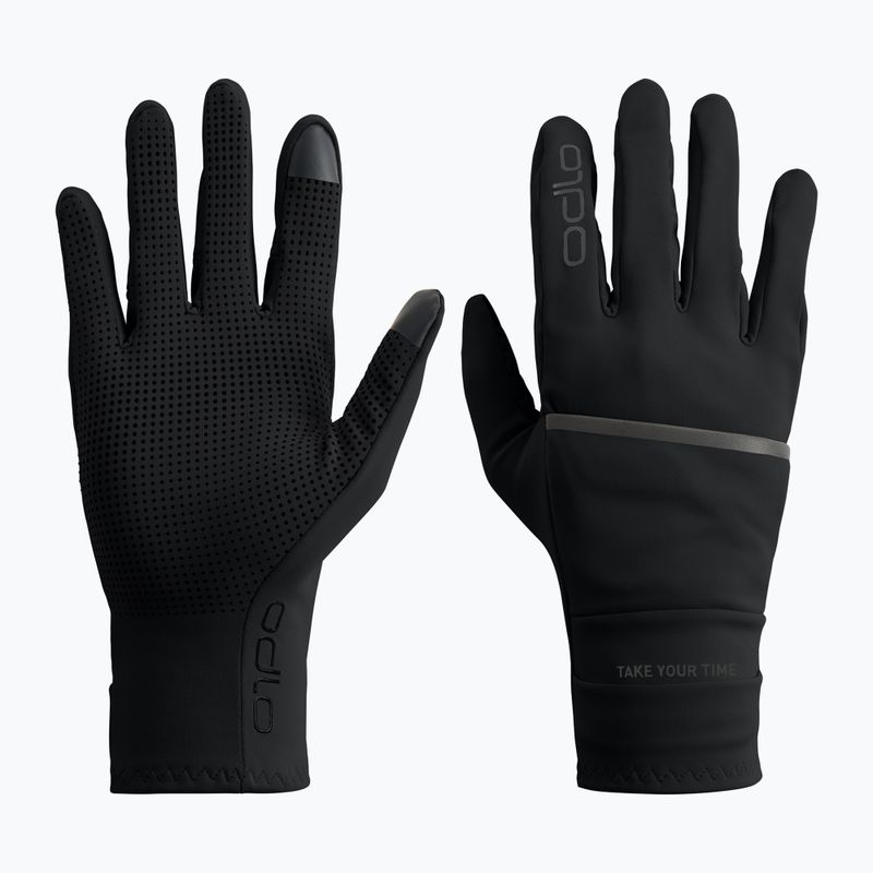 Rękawiczki trekkingowe ODLO Multisport Windproof Light Full Finger black 2