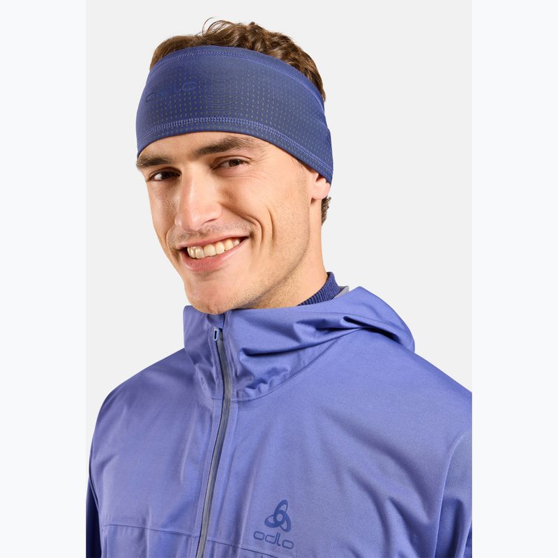 Opaska na głowę ODLO Polyknit Warm Reflective skipper blue 5
