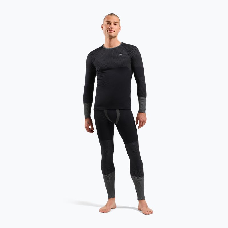 Longsleeve termoaktywny męski ODLO Fundamentals Performance Warm Bl Top Crew Neck black 2