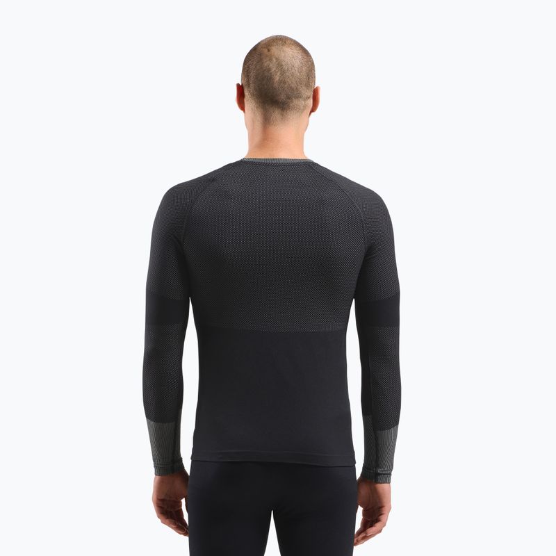 Longsleeve termoaktywny męski ODLO Fundamentals Performance Warm Bl Top Crew Neck black 3