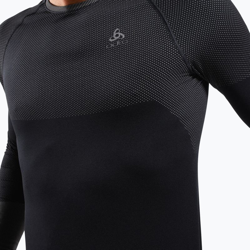 Bluza termoaktywna męska ODLO Fundamentals Performance Warm Bl Top Crew Neck black 4