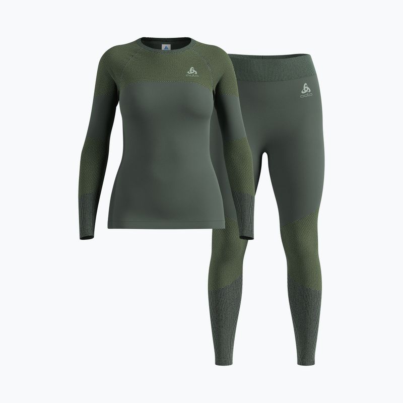 Komplet bielizny termoaktywnej damskiej ODLO Fundamentals Performance Warm urban chic