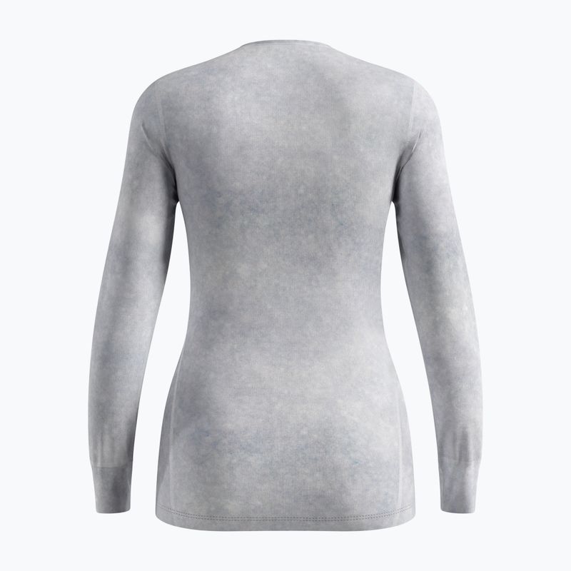 Bluza termoaktywna damska ODLO Active Warm X Pow Bl Top Crew Neck odlo silver grey 2