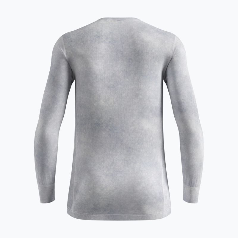 Longsleeve termoaktywny męski ODLO Active Warm X Pow Bl Top Crew Neck odlo silver grey 2