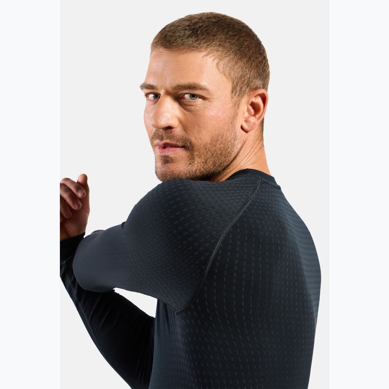 Bluza termoaktywna męska ODLO Performance Warm Bl Top Crew Neck black 4
