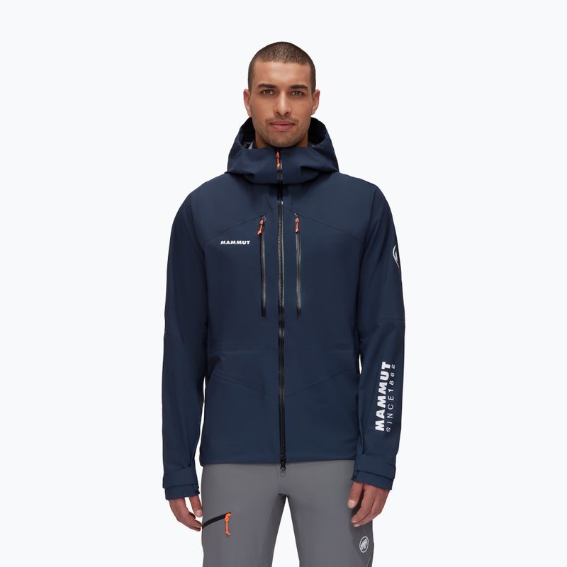 Kurtka przeciwdeszczowa męska Mammut 160 Years Taiss HS Hooded marine