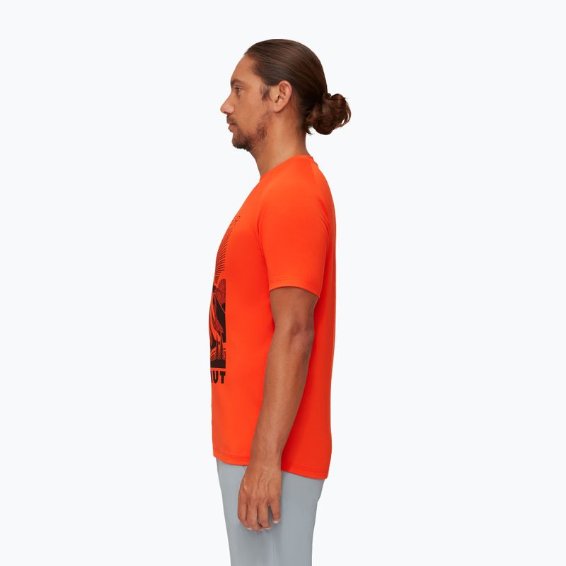 Koszulka trekkingowa męska Mammut Mountain hot red prt3 2