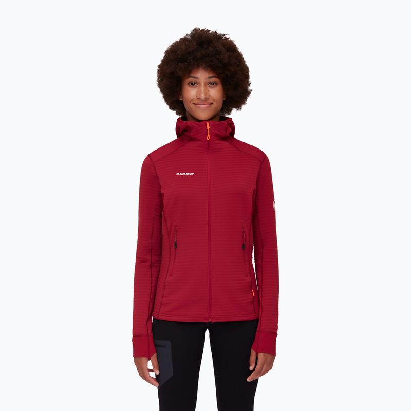 Bluza trekkingowa damska Mammut Aconcagua Light ML Hooded blood red 8