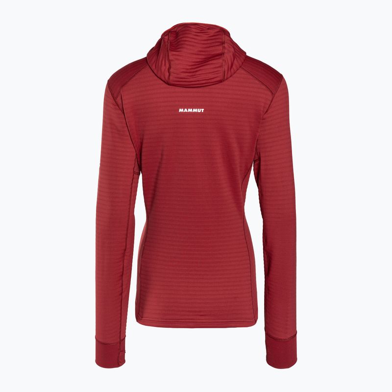 Bluza trekkingowa damska Mammut Aconcagua Light ML Hooded blood red 2