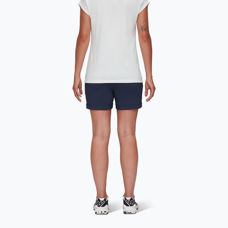 Spodenki trekkingowe damskie Mammut Runbold Roll Cuff marine 2