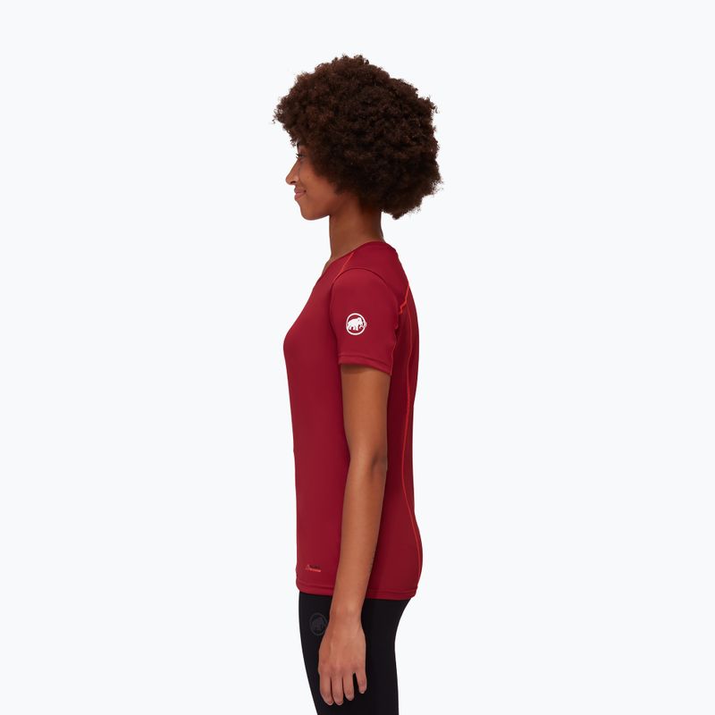 Koszulka trekkingowa damska Mammut Sertig blood red/hot red 2