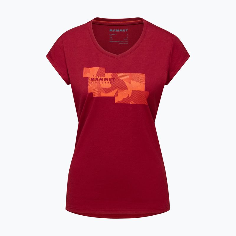 Koszulka trekkingowa damska Mammut Trovat blood red 5