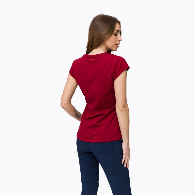 Koszulka trekkingowa damska Mammut Trovat blood red 3