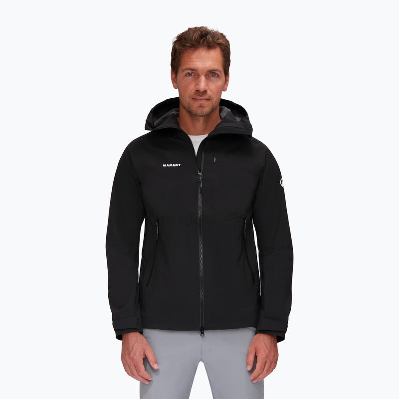 Kurtka przeciwdeszczowa męska Mammut Alto Guide HS Hooded black