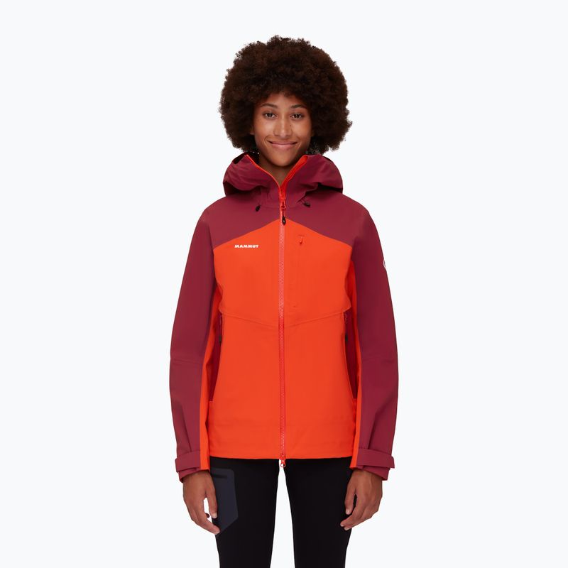Kurtka przeciwdeszczowa damska Mammut Alto Guide HS hot red blood red