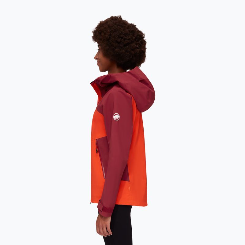 Kurtka przeciwdeszczowa damska Mammut Alto Guide HS hot red blood red 3