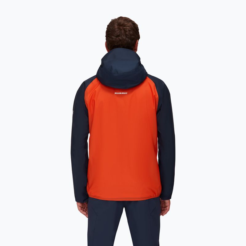 Kurtka przeciwdeszczowa męska Mammut Kento Light HS hot red marine 3