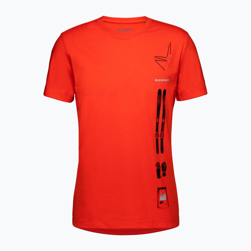 Koszulka trekkingowa męska Mammut Core Snow hot red
