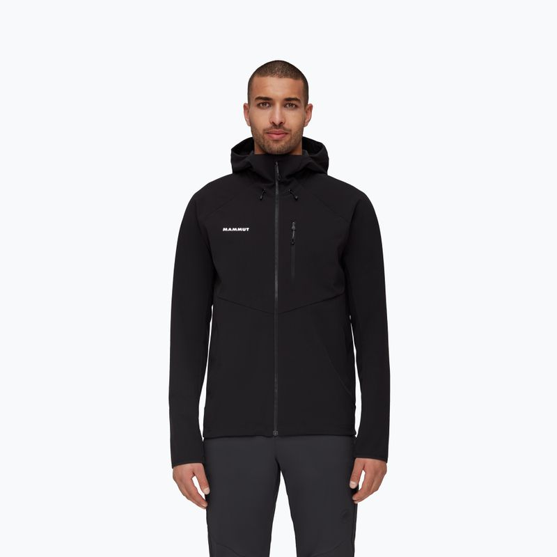 Kurtka softshell męska Mammut Ultimate Comfort SO Hooded black