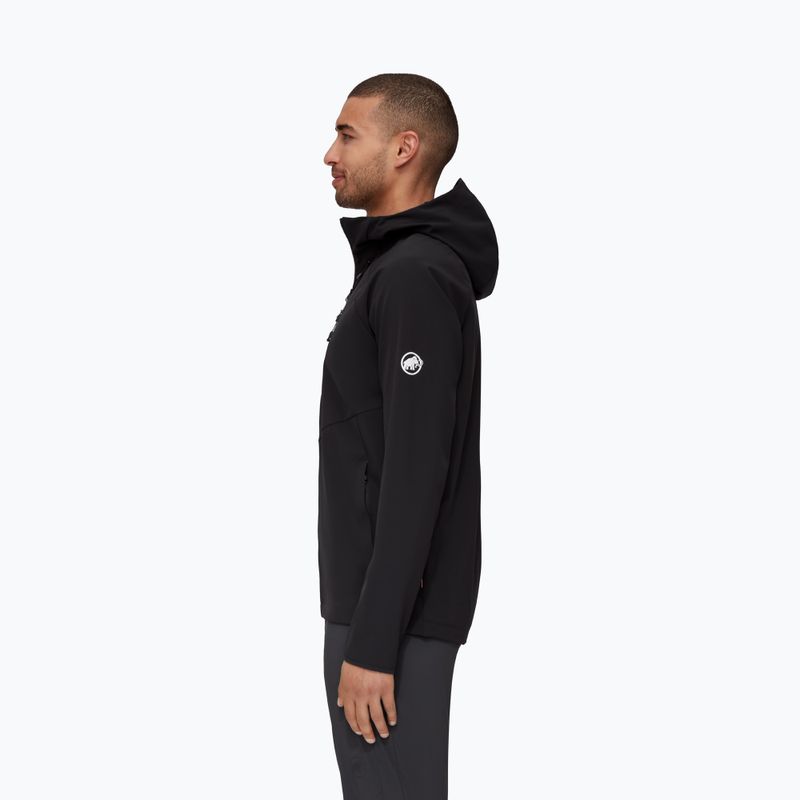 Kurtka softshell męska Mammut Ultimate Comfort SO Hooded black 3