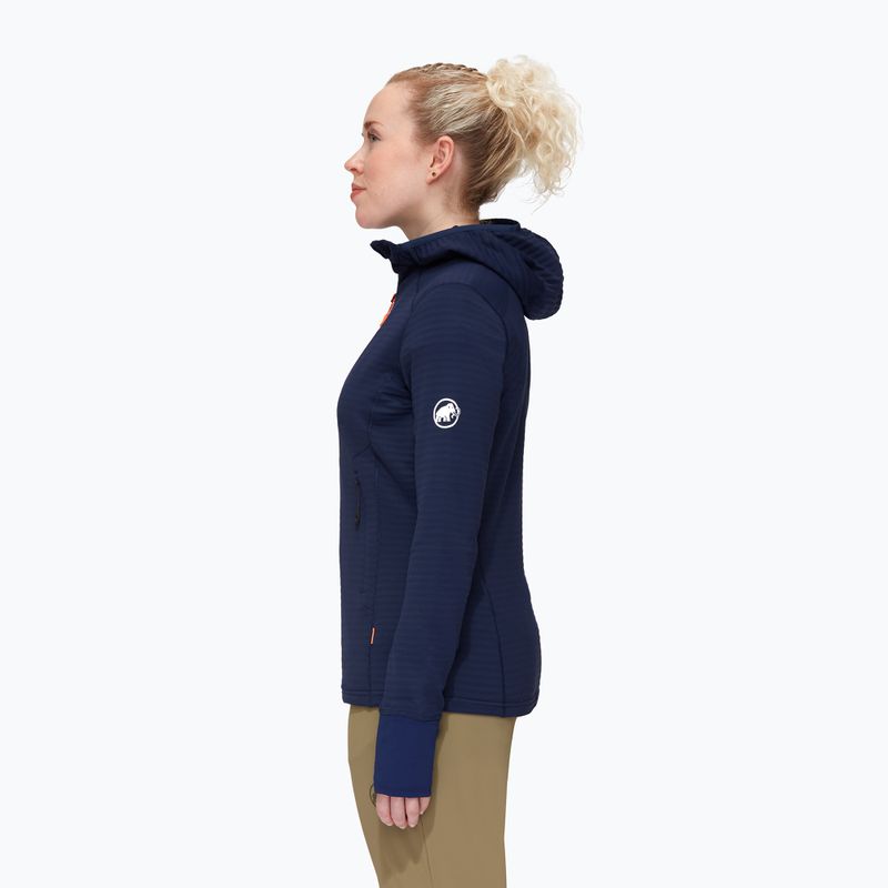 Bluza trekkingowa damska Mammut Taiss Light ML Hooded marine 3