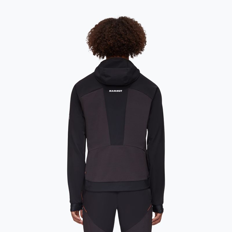 Kurtka softshell męska Mammut Aenergy SO Hybrid Hooded black/vibrant orange 3