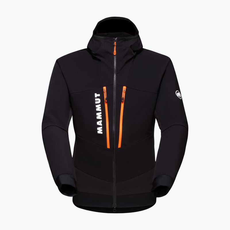 Kurtka softshell męska Mammut Aenergy SO Hybrid Hooded black/vibrant orange 4