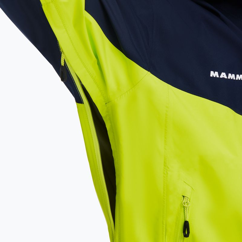 Kurtka przeciwdeszczowa męska Mammut Convey Tour HS Hooded highlime/marine 4