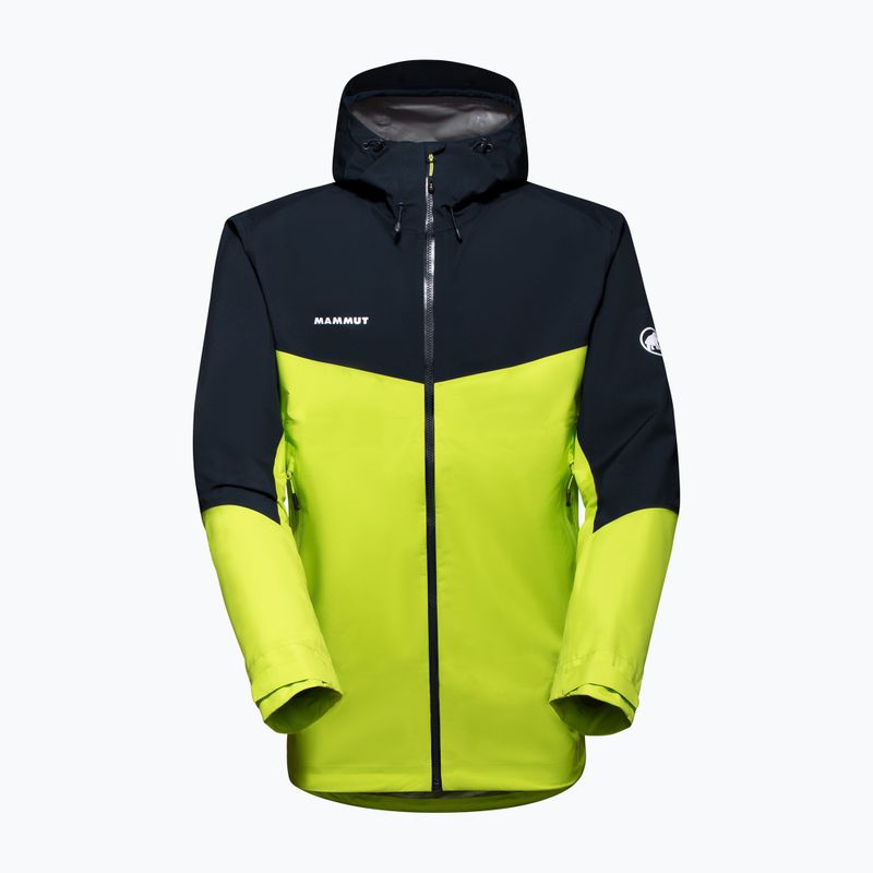 Kurtka przeciwdeszczowa męska Mammut Convey Tour HS Hooded highlime/marine