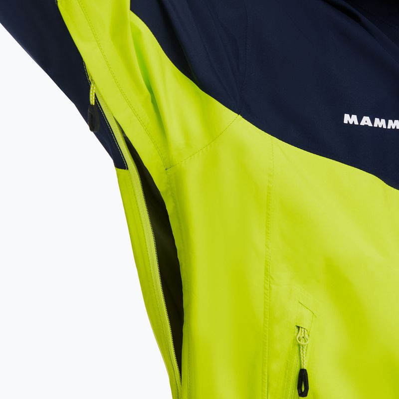 Kurtka przeciwdeszczowa męska Mammut Convey Tour HS Hooded highlime/marine 7