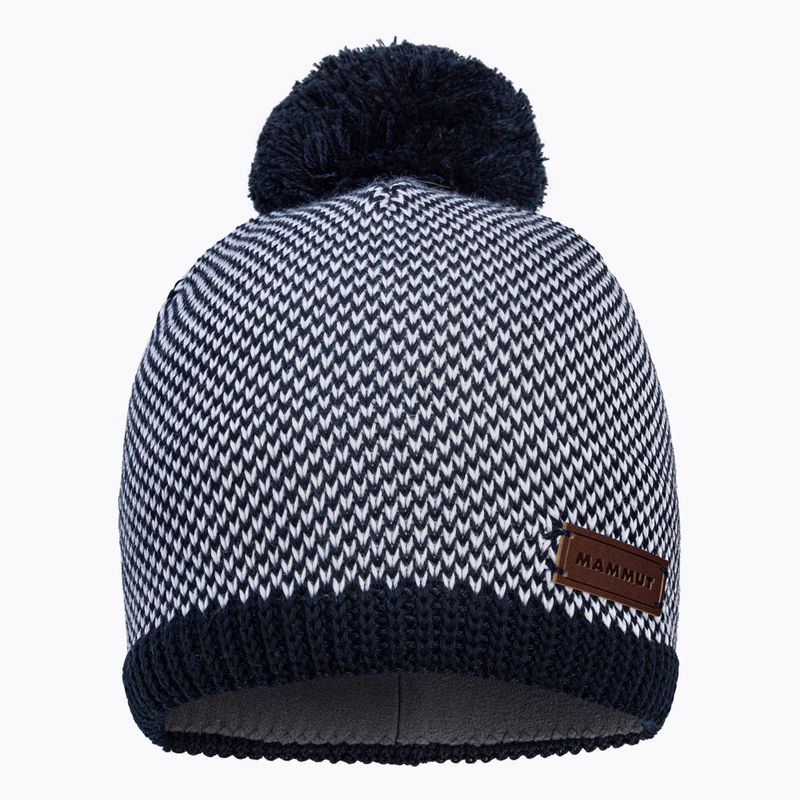 Czapka zimowa damska Mammut Snow marine/white 2