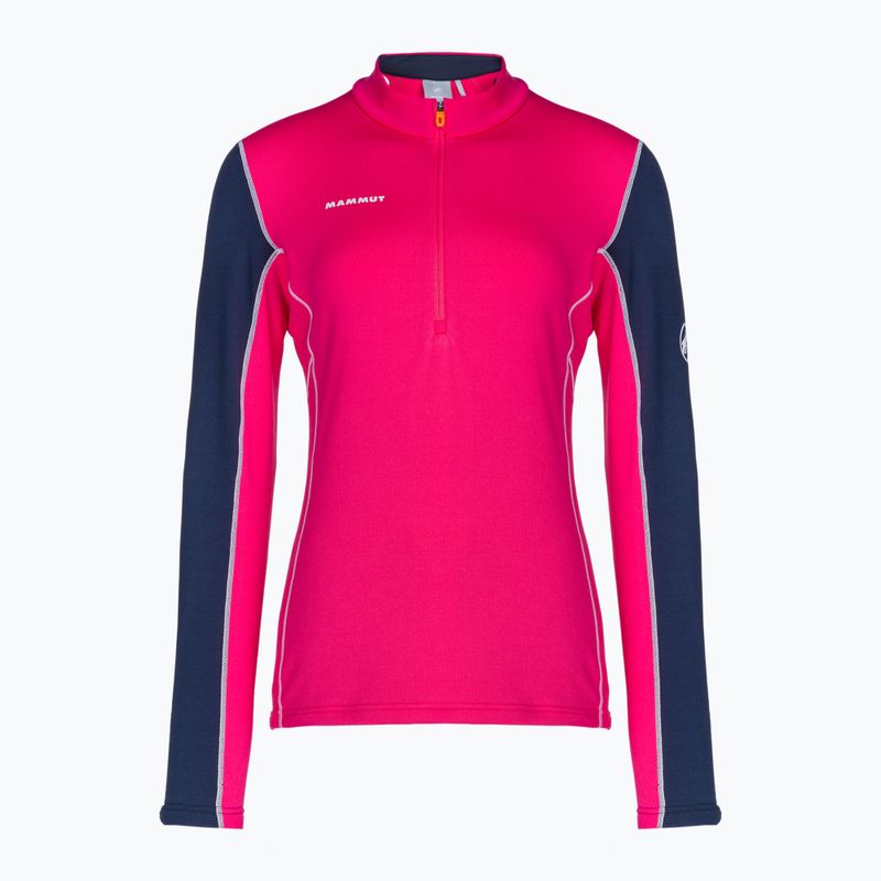Bluza trekkingowa damska Mammut Aenergy ML Half Zip Pull pink/marine