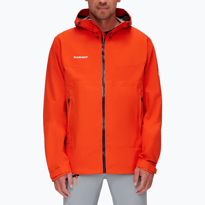 Kurtka przeciwdeszczowa męska Mammut Convey Tour HS Hooded hot red 2