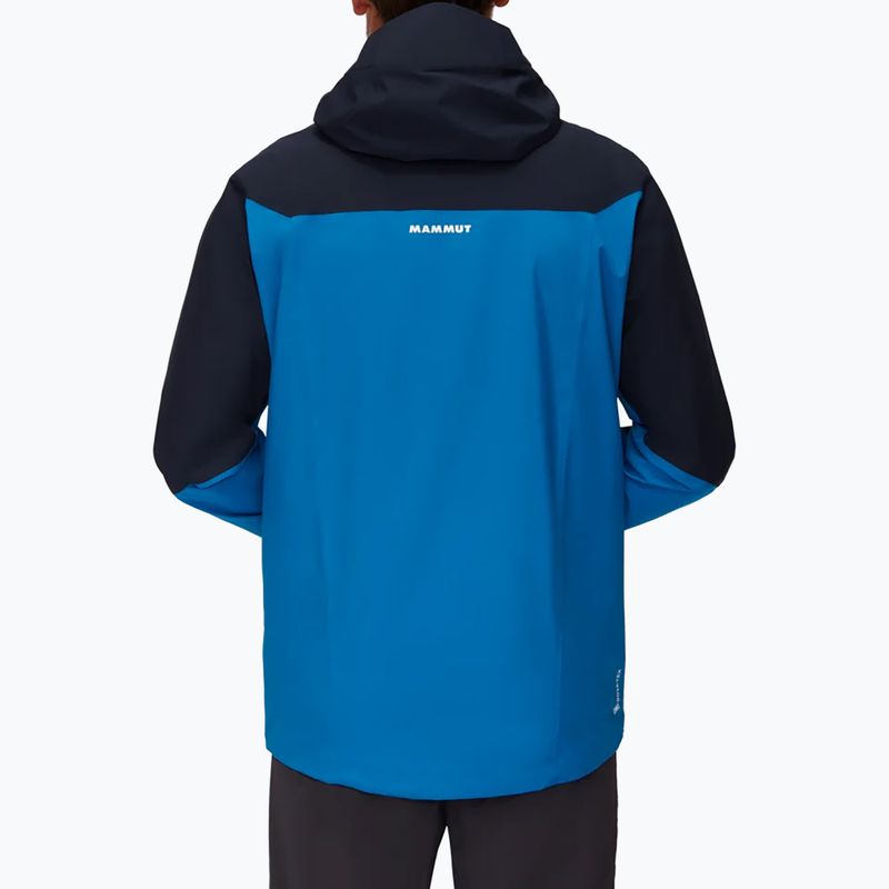 Kurtka przeciwdeszczowa męska Mammut Convey Tour HS Hooded ice marine 2