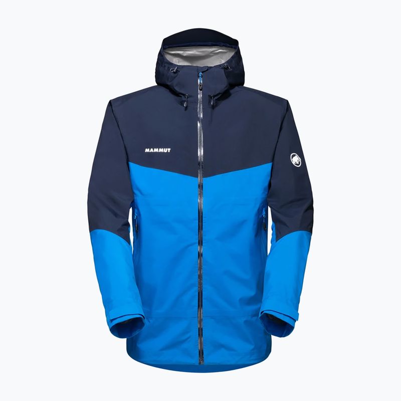 Kurtka przeciwdeszczowa męska Mammut Convey Tour HS Hooded ice marine 4