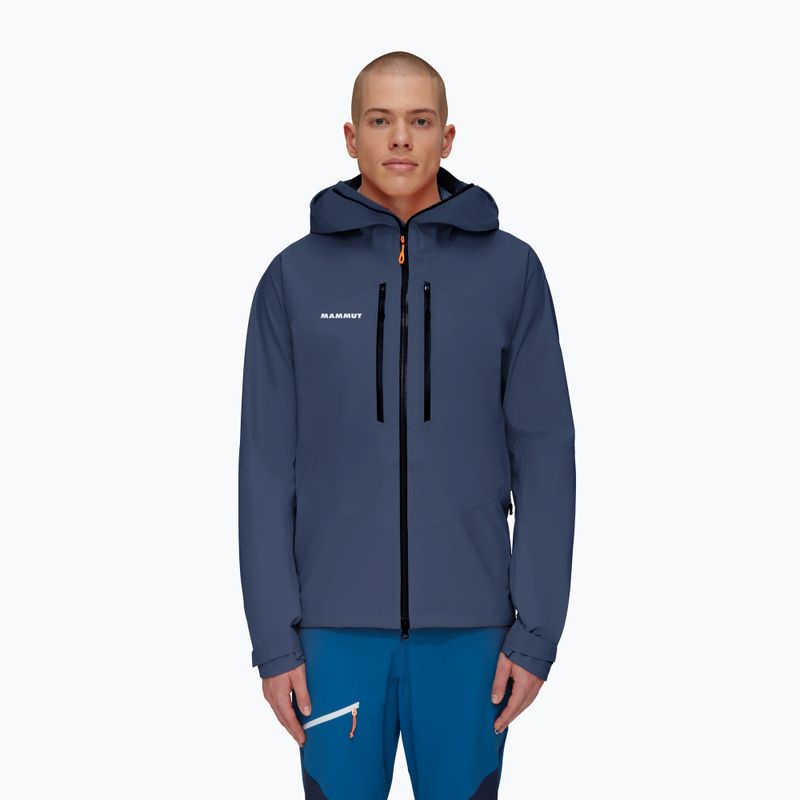 Kurtka przeciwdeszczowa męska Mammut Taiss HS Hooded marine