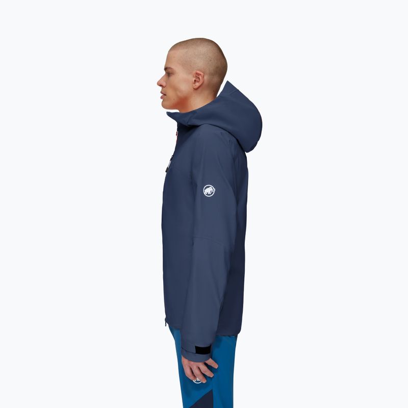 Kurtka przeciwdeszczowa męska Mammut Taiss HS Hooded marine 3