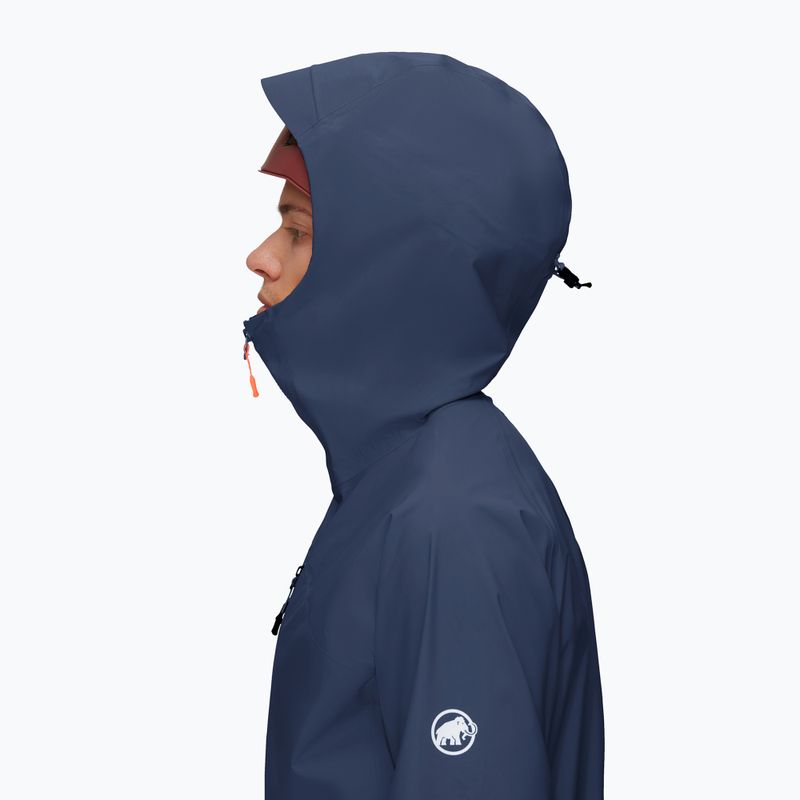 Kurtka przeciwdeszczowa męska Mammut Taiss HS Hooded marine 4