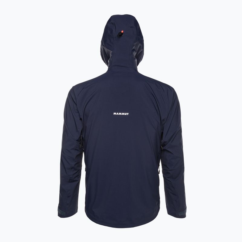 Kurtka przeciwdeszczowa męska Mammut Taiss HS Hooded marine 2