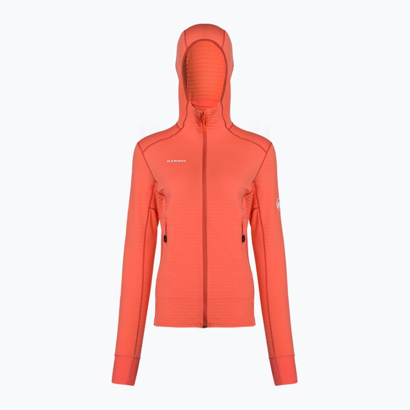 Bluza trekkingowa damska Mammut Taiss Light ML Hooded salmon/terracotta