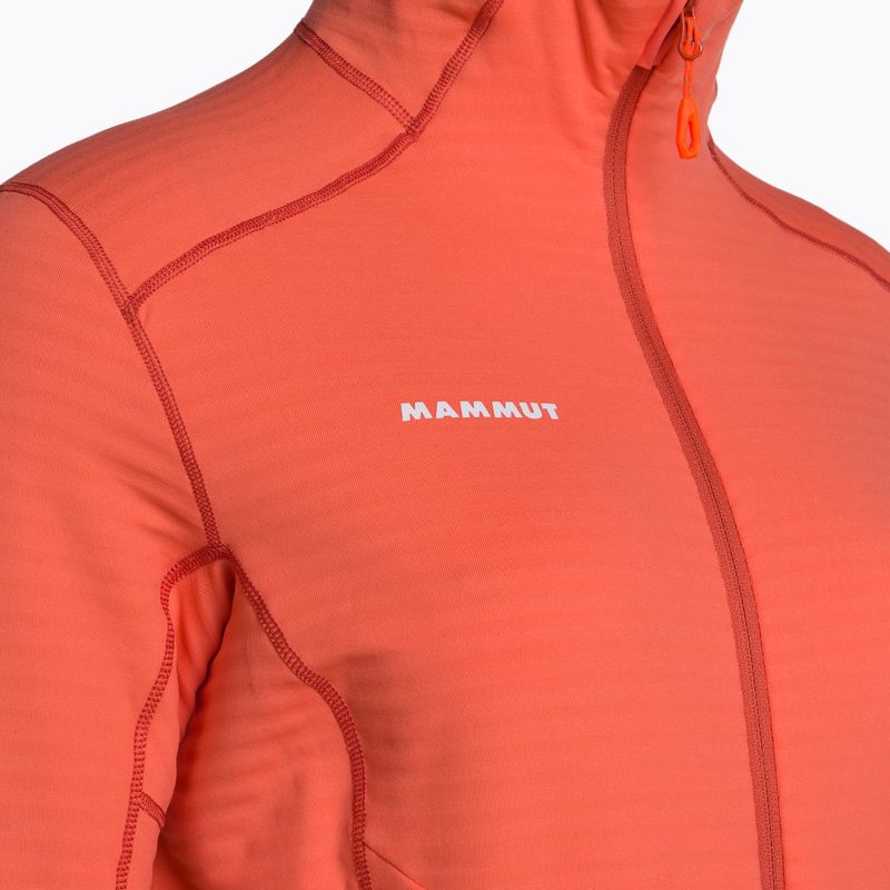 Bluza trekkingowa damska Mammut Taiss Light ML Hooded salmon/terracotta 3