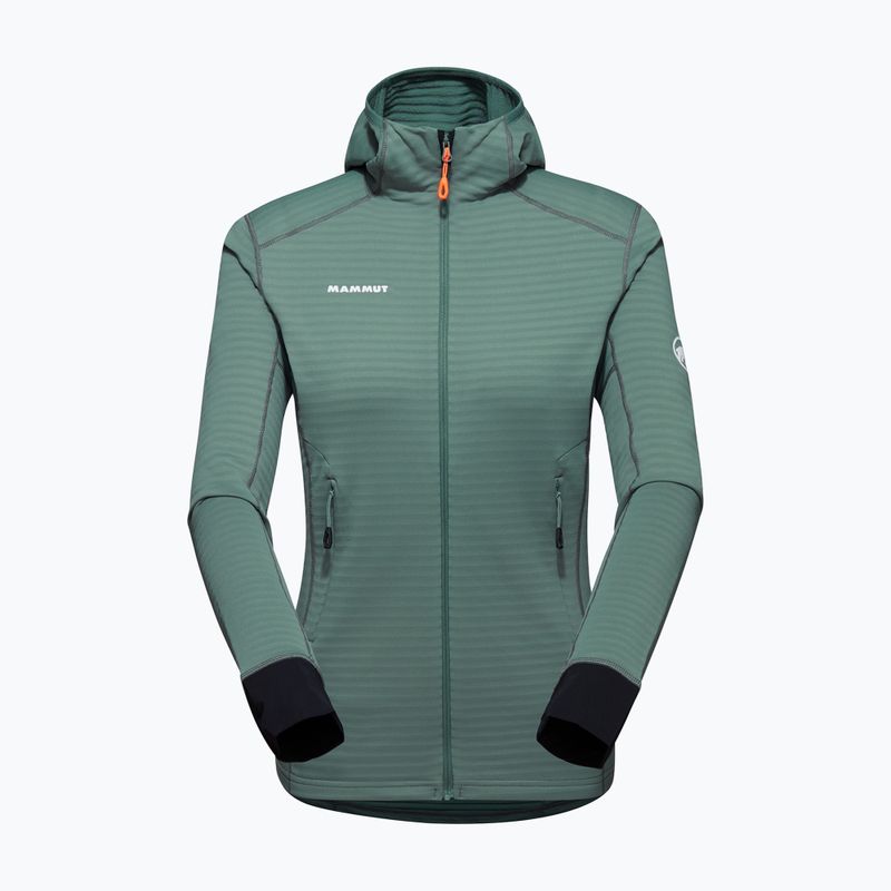 Bluza trekkingowa damska Mammut Taiss Light ML Hooded dark jade/black 9