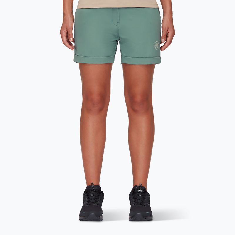Spodenki trekkingowe damskie Mammut Runbold Roll Cuff dark jade