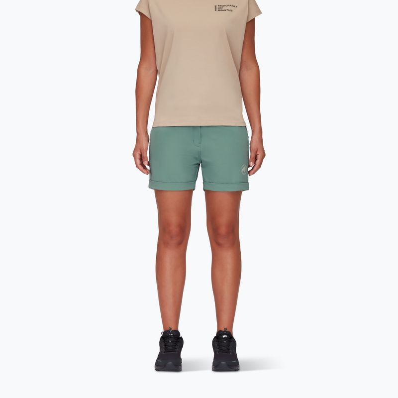Spodenki trekkingowe damskie Mammut Runbold Roll Cuff dark jade