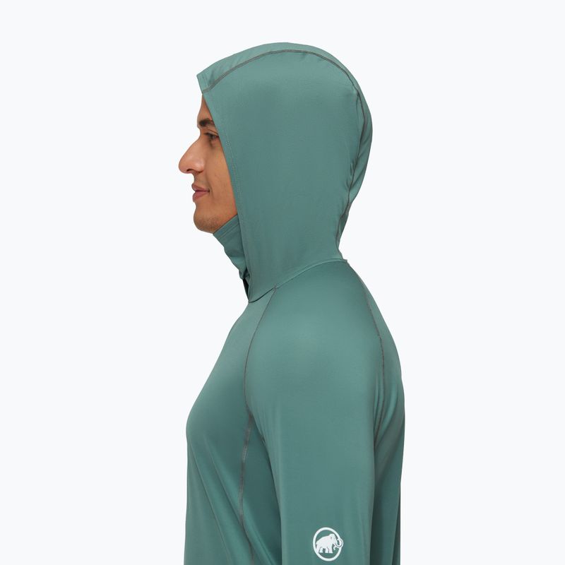 Longsleeve trekkingowy męski Mammut Selun FL Sun Hoody dark jade 4