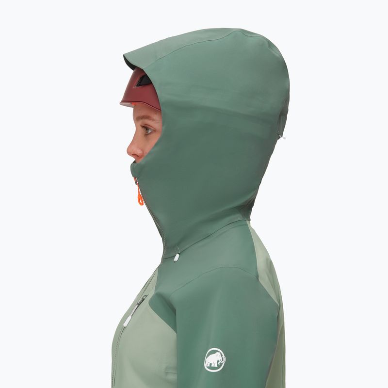 Kurtka przeciwdeszczowa damska Mammut Alto Guide HS Hooded jade/dark jade 4