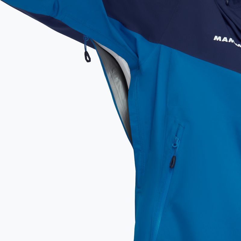 Kurtka przeciwdeszczowa męska Mammut Convey Tour HS Hooded deep ice/marine 7