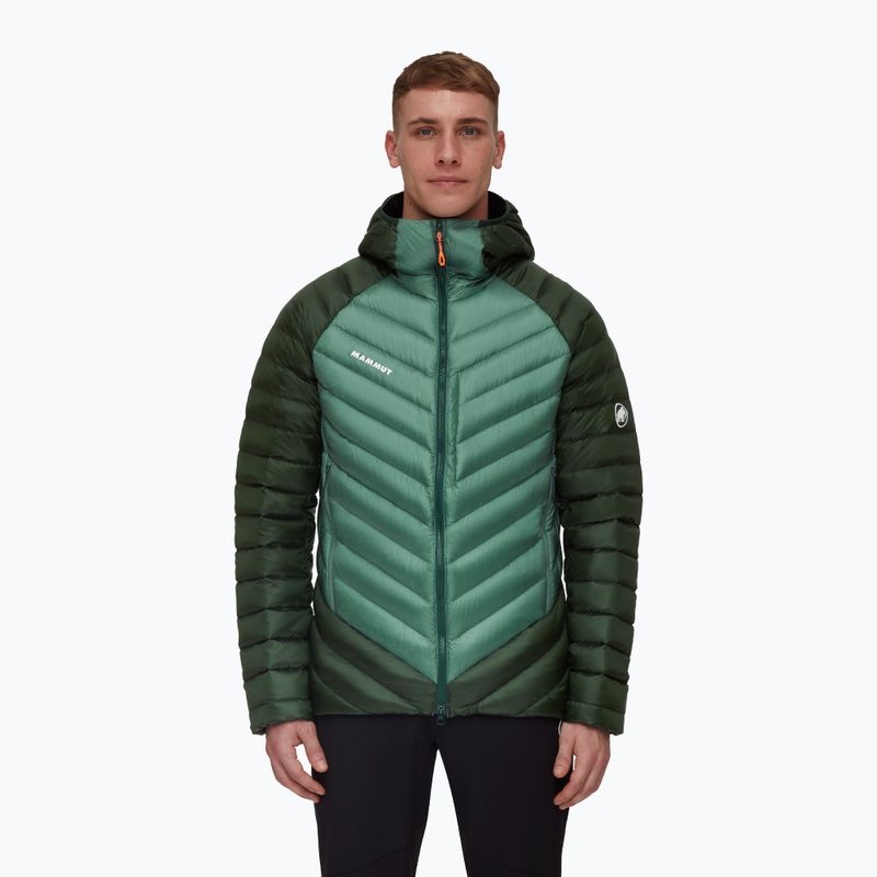 Kurtka puchowa męska Mammut Broad Peak IN Hooded dark jade/woods