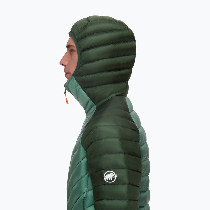 Kurtka puchowa męska Mammut Broad Peak IN Hooded dark jade/woods 4